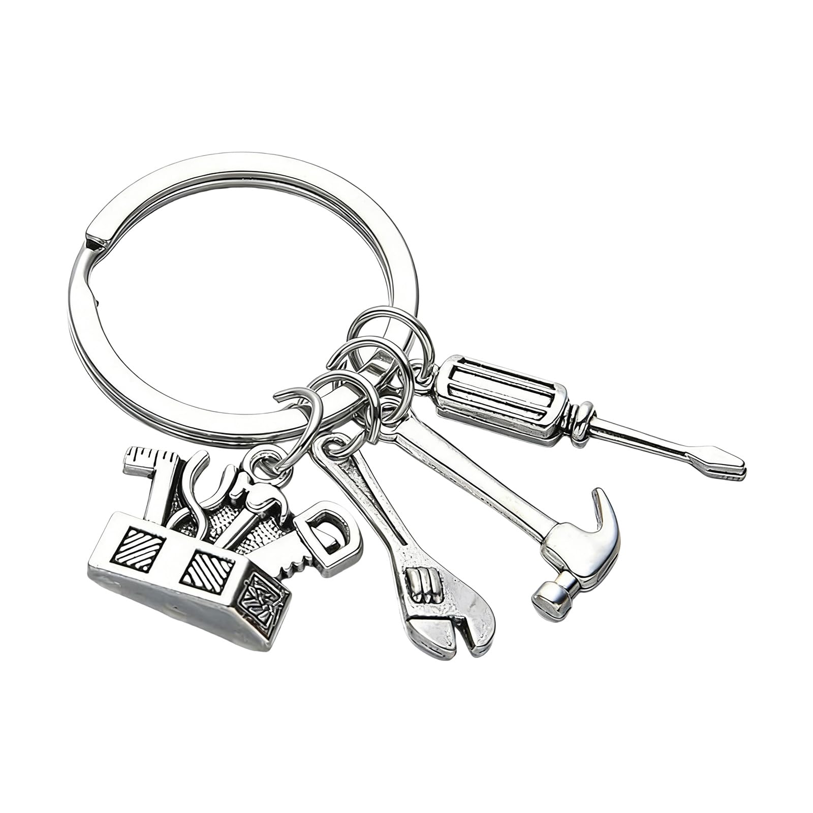 Piceioep Unisex Multicolor Miniature Tool Set Keychain With Alloy Construction Creative Bag Hanging Decoration For Everyday Carry Creative Keyring Gift