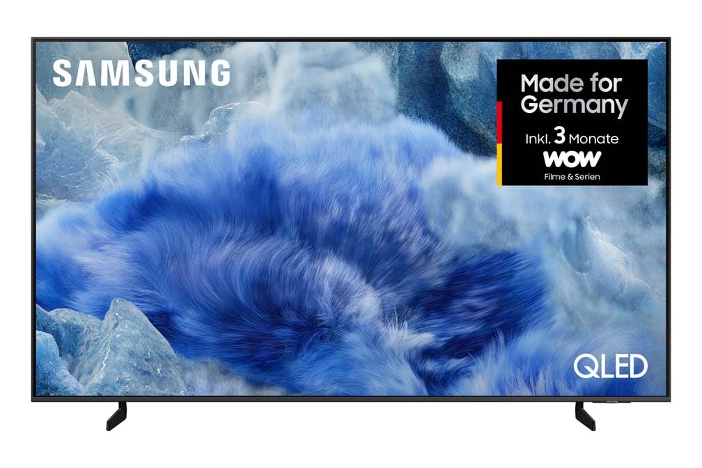 Samsung QLED Q8F 4K 75 Zoll (189 cm) UHD Fernseher, Q4 AI Prozessor, Quantum Dot für Reale Farben, AirSlim Design, 4K Upscaling, Gaming Hub, Kostenlose Inhalte, Samsung Vision AI Smart TV