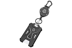MNGARISTA Premium Duty Tactical Retractable Badge Holder with Carabiner Keychain