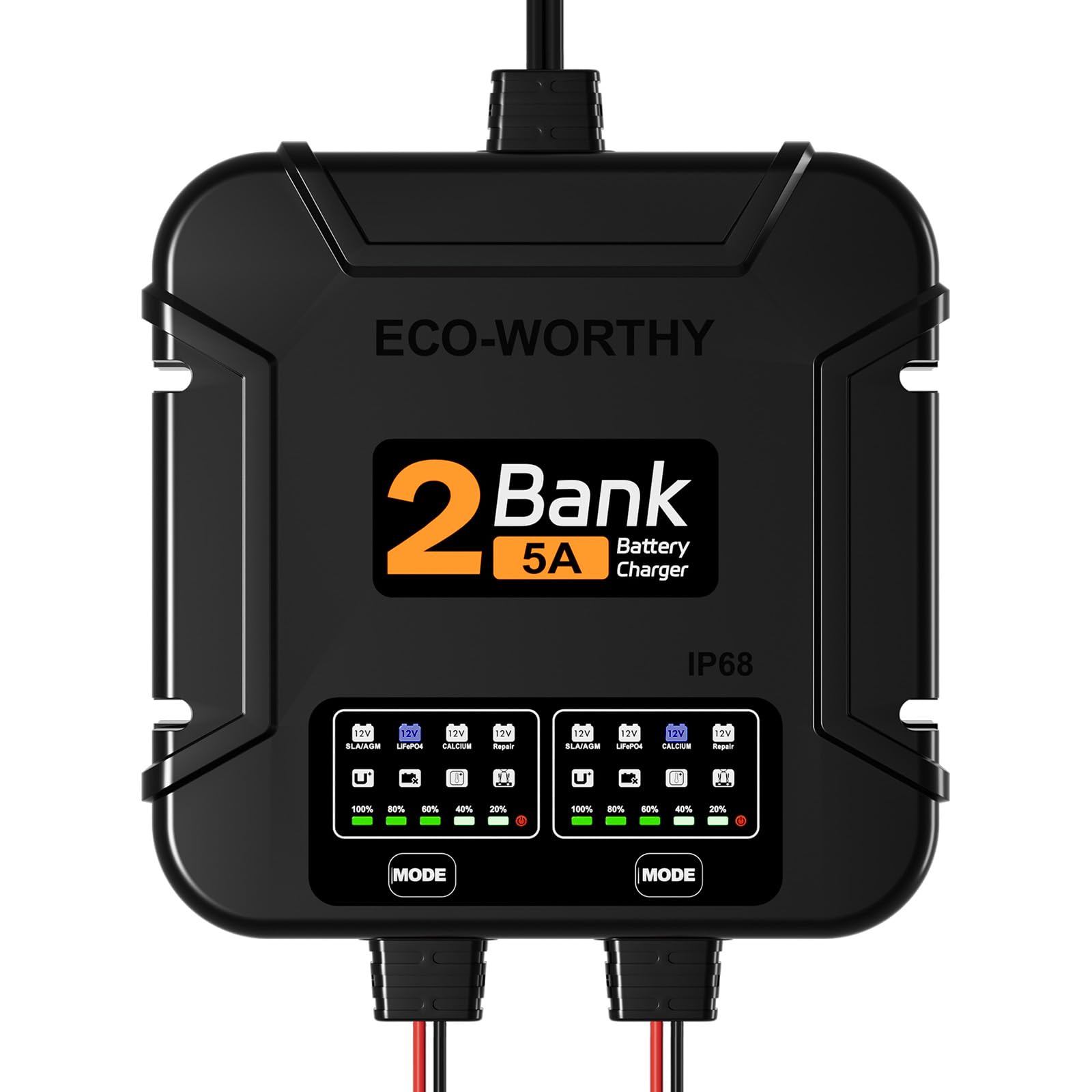 ECO-Worthy 2 Bank Marine Battery Charger