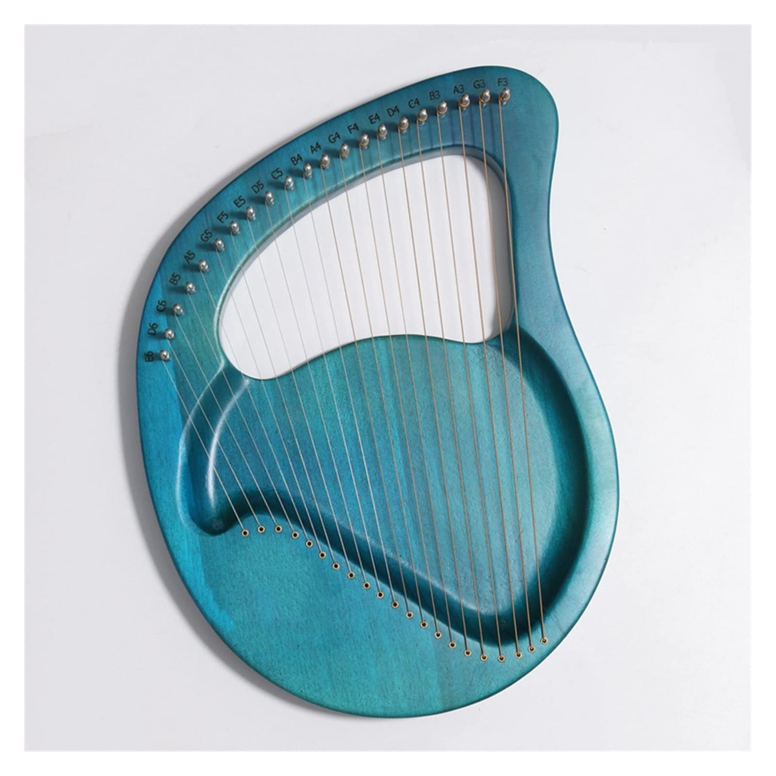 Instrumento de arpa de Lira de 21 y 24 cuerdas, instrumento musical de arpa de Lira transparente con sintonizador, martillo, Lira, arpa para principiantes