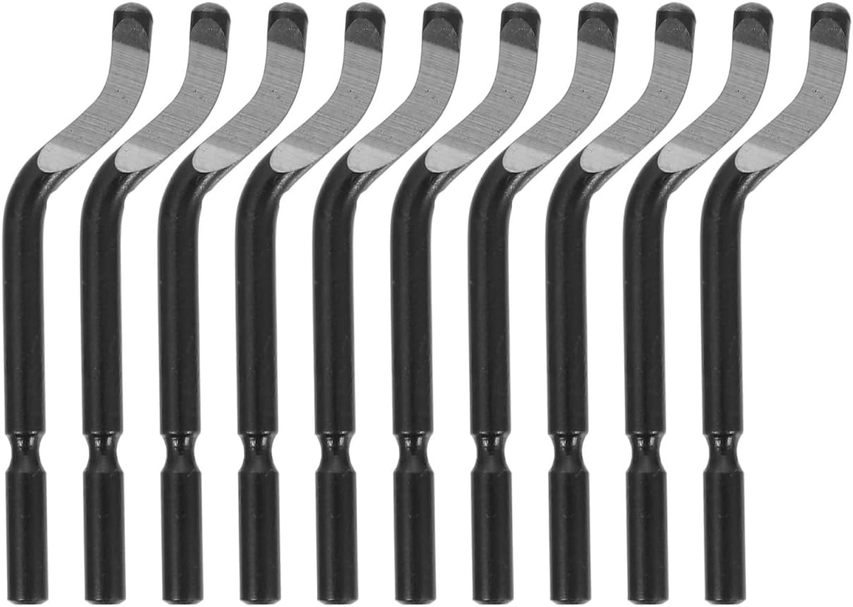 iplusmile Deburring Tools Set 10 pcs HSS Rotary Burr Removal Kit โ 360ยฐ Rotating for Tight Spaces & Ultra-Fine Burr Removal โ for Metal Pipes, PVC, Copper, 3D Printed Plastic, Plumbers, Mechanics