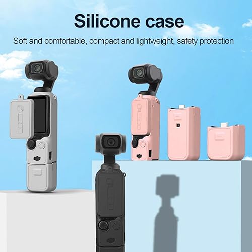 Miniatura 2 de aqxreight Action Camera Accessories, Shockproof Camera Protective Cover, Silicone Sleeve for 3 with Screen Cover Plate, Easy Disassembly (Pinkish)