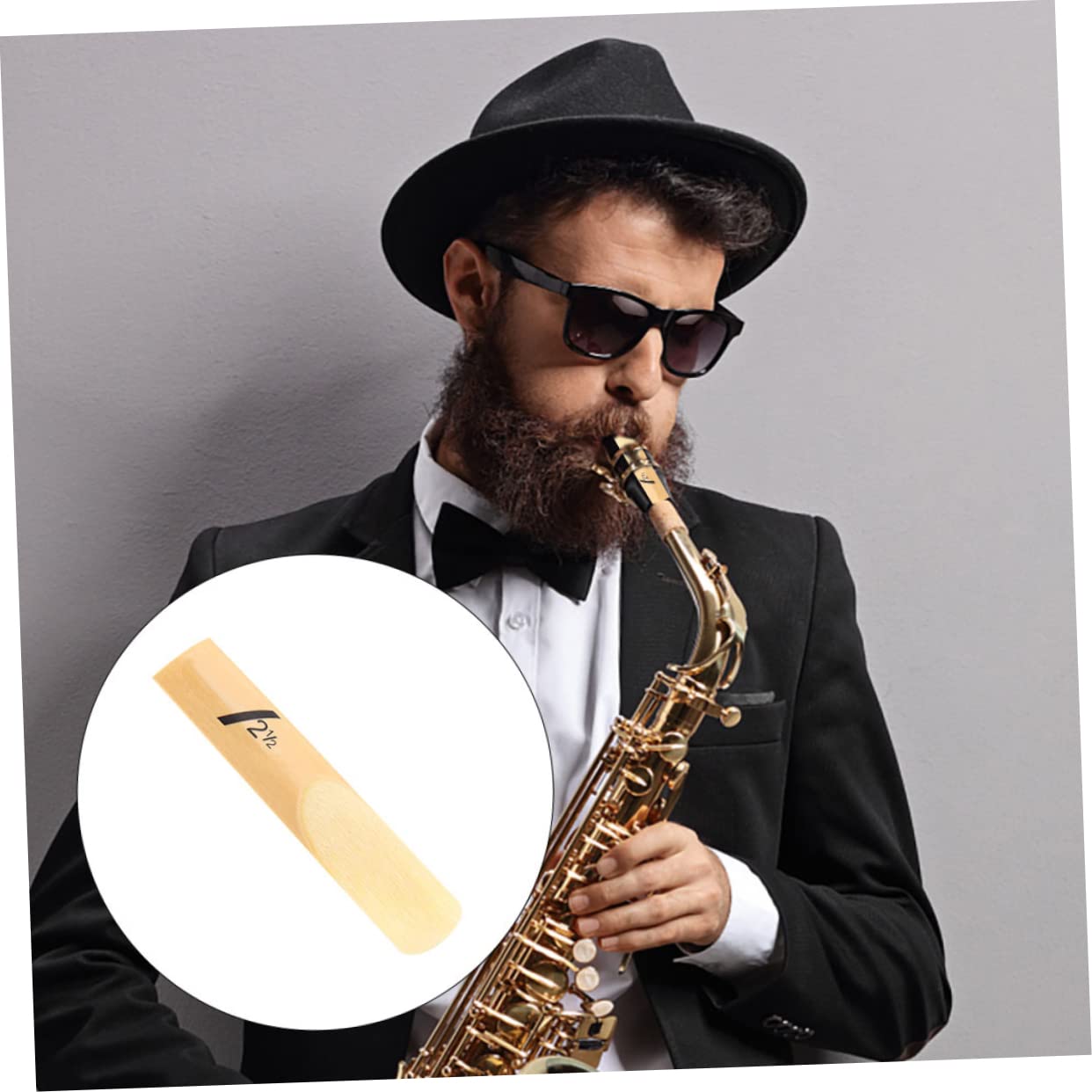 IMIKEYA 50 Pezzi Reeds per Saxofono Eb Sostituzioni Accessori Strumenti Musicali per Principianti e Professionisti
