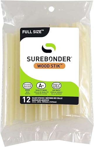 Miniatura 5 de Surebonder Pistola de pegamento caliente inalámbrica, alta temperatura, tamaño completo, 60 W, 50 % más de potencia  Se adhiere firmemente a metal,