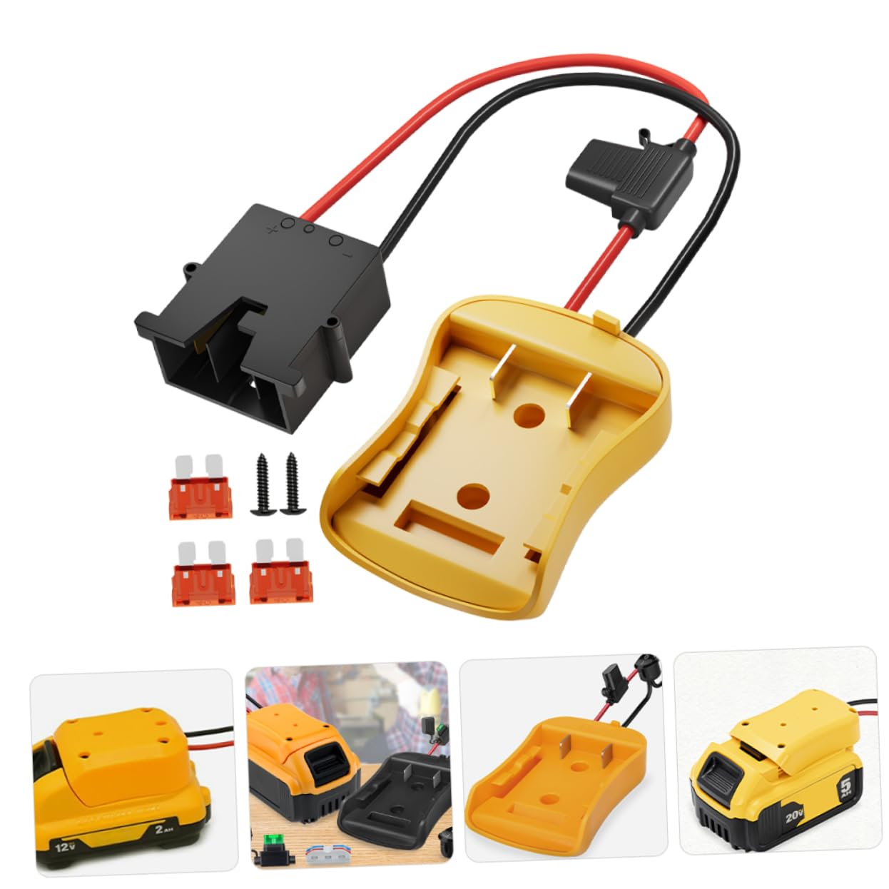 iplusmile 5 Pezzi Adattatore Alimentazione per Batterie Versatile per Strumenti Elettrici e Giocattoli Facile Installazione e Alta Affidabilità per Progetti da Te