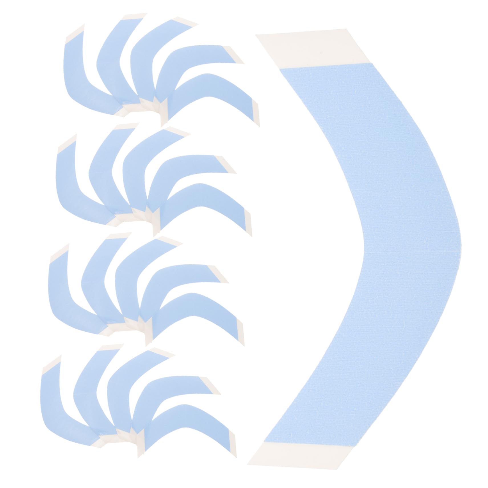 BESTYASH 5 Set Pellicola Per L'estensione Dei Colla Per Nastri Per Extension Nastro Per Parrucca Biadesivo Trasparente Nastri Per Extension Per Pu Sky-blue 36 Fogli*5
