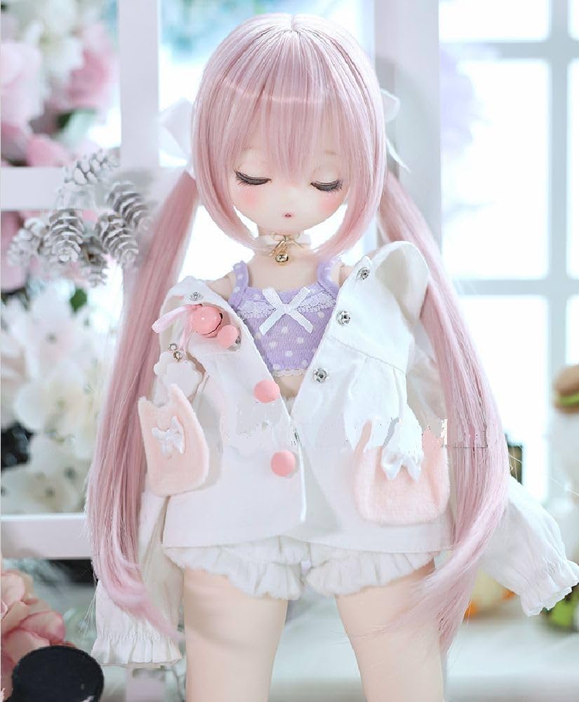 Amazon.co.jp: ドール用耐熱ウィッグ ST178 ツインテール 1/3