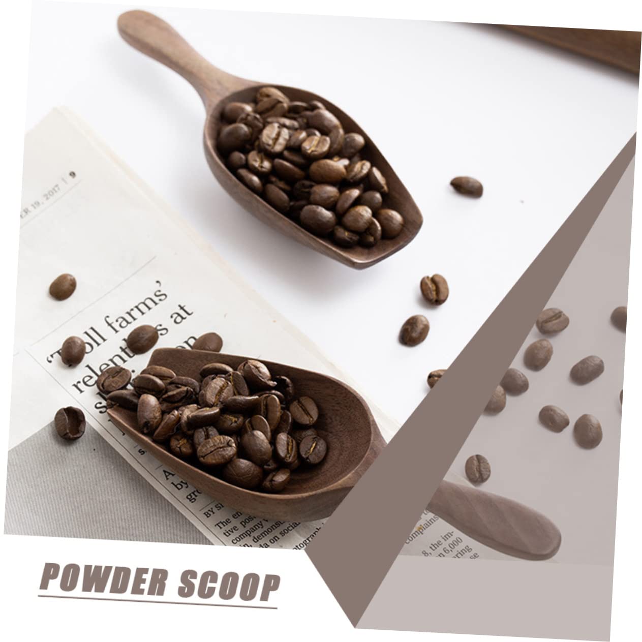 YARNOW 3piezas Cuchara De Madera Multipropósito Para Café y Granos Utensilio Práctico Para Cocina Para Medir y Servir Fácil De Limpiar y Almacenar Para Viajes y Uso Diario