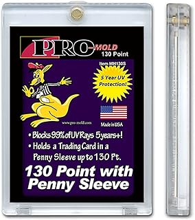pro mold Box (18) Pro-Mold 130pt. Magnetic One Touch Card Holders Holds Card with Penny Sleeve MH130S