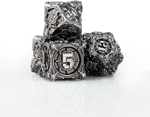 Miniatura 4 de Surpass DND - Juego de dados poliédricos, juego de dados de metal d20, juego de dados de d&d, juegos de mesa, dados para juegos de rol para