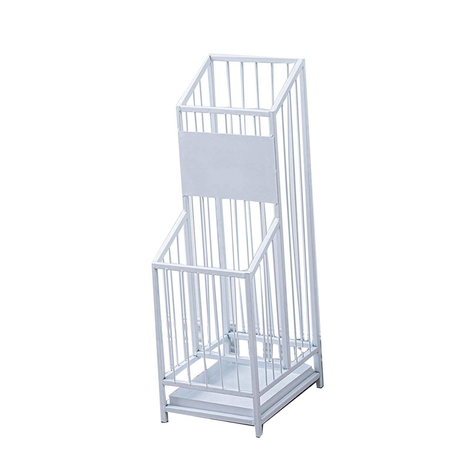 GHHVFEC Hollow Umbrella Stand Rack with Drain Tray, Partitioned Storage for Hotel Hallway Dining Room Entryway Office