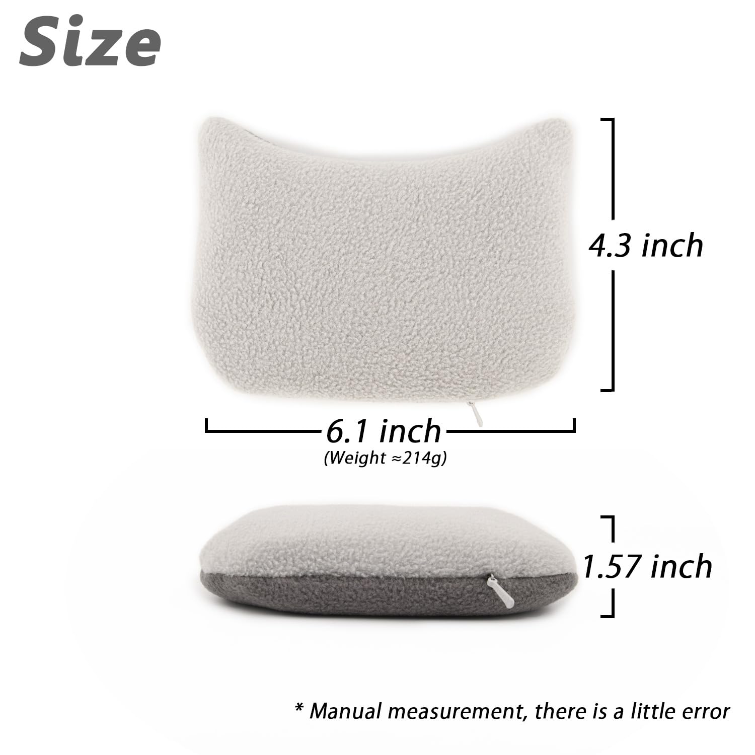 Ergonomische große Handgelenkauflage für Maus, Ergobeads Verdicktes Mauspad für Computer, Laptop, PC-Spiele, Home-Office-Arbeit, einfaches Schreiben, Schmerzlinderung am Handgelenk (Grau)