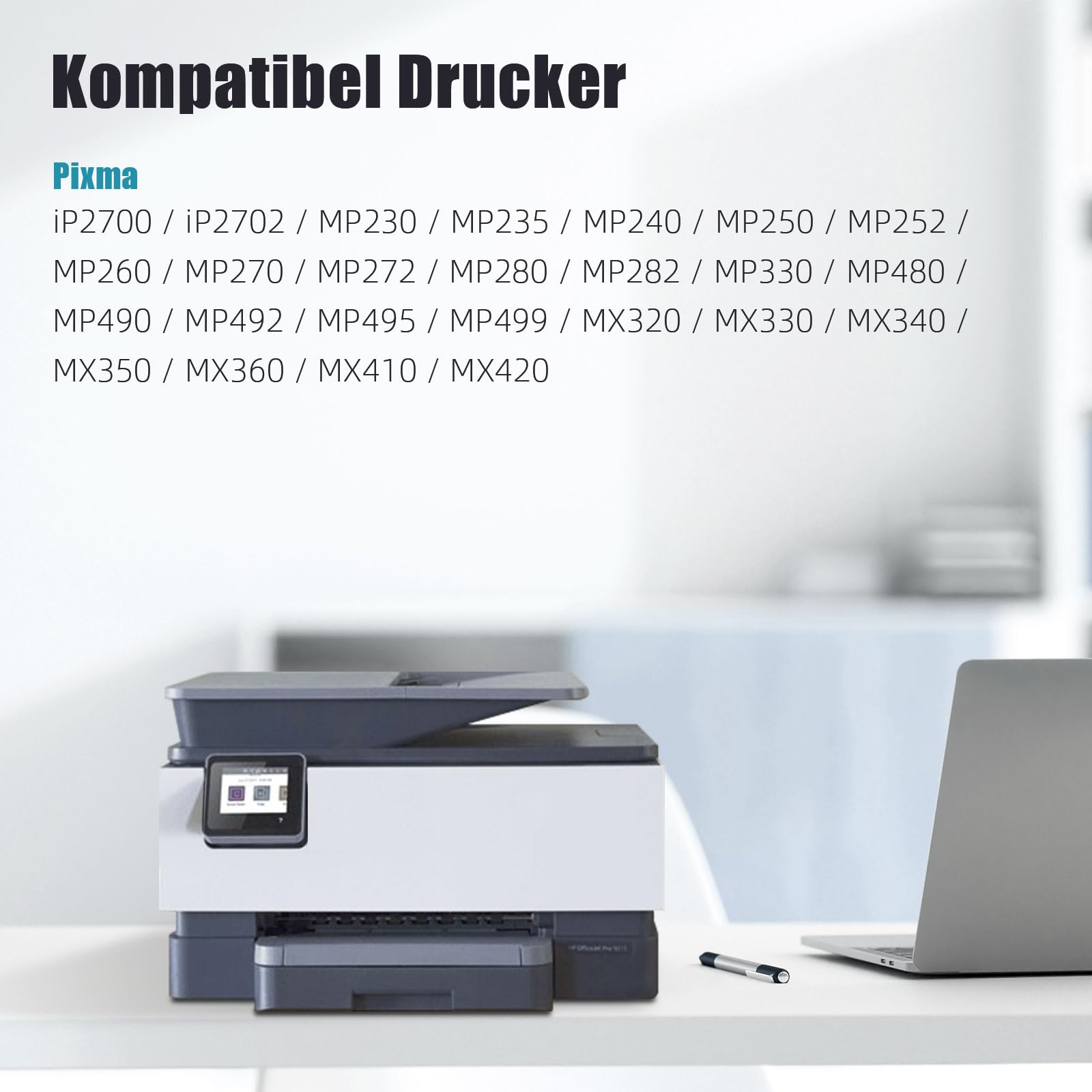 Cartucce d'inchiostro 510 e 511 Rigenerate per Canon 510 511, 510XL 511XL per Canon Pixma MP495 MP280 MP480 MP490 iP2700 MX410 - Compatibile con stampanti Canon 510XL 511XL