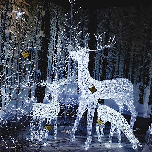 Vtechology Christmas String Lights, 33Ft 100 Leds Indoor String Lights 8 Modes With End-To-End Plug White (Clear Wire) #TOP7