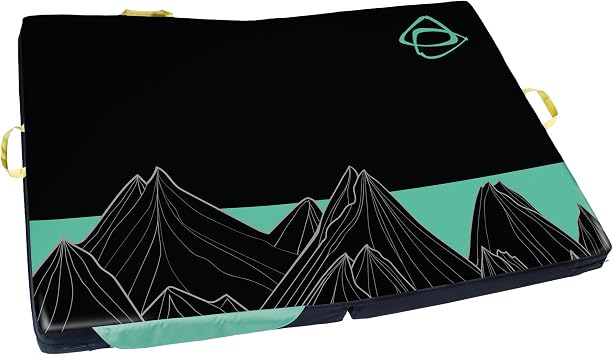 Asana Hero Bouldering Crash Pad Triple-Layer Dual-Density Foam, Deluxe Suspension Carry System, 1680D Nylon Shell 48 x 36 x 4 in
