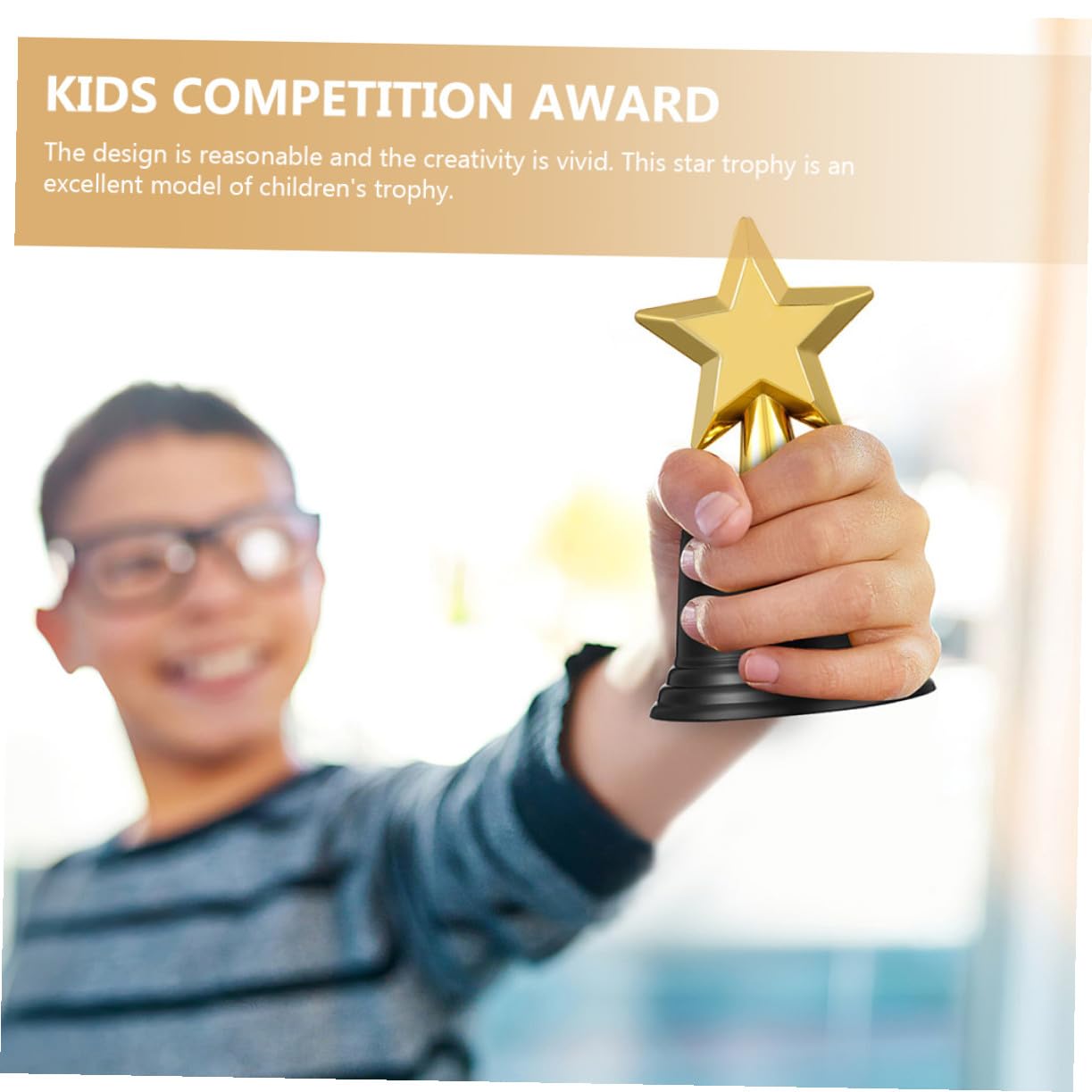 Mini Estrella Plástico Niños para Trofeo 9 Piezas de Decoracion Verano
