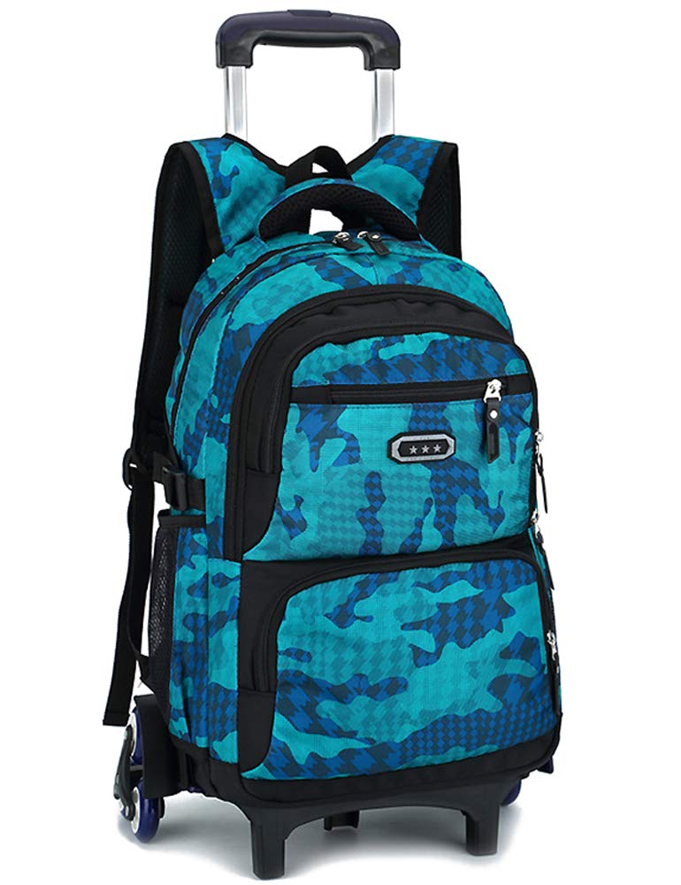 Buy Wheeled Backpacks Nylon Rolling Backpack with Wheels Trolley