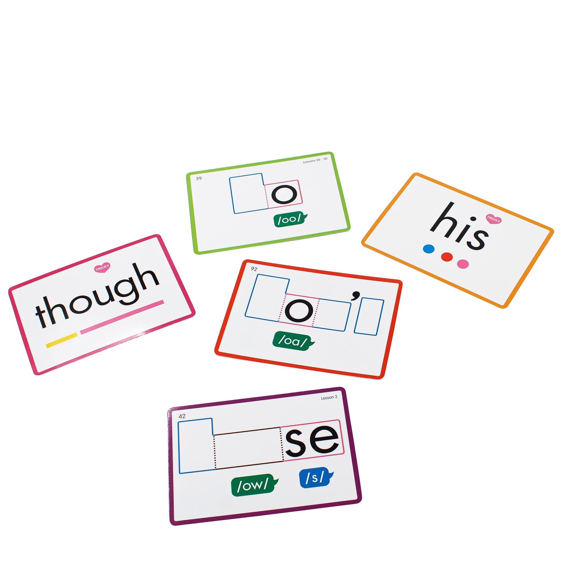 Junior Learning: Rainbow Phonics - Heart Words - 93 Word Cards, Flash Cards Use Visual Clues to Learn Core Words, Level Based Cards, Kids Ages 4+ - Image 3