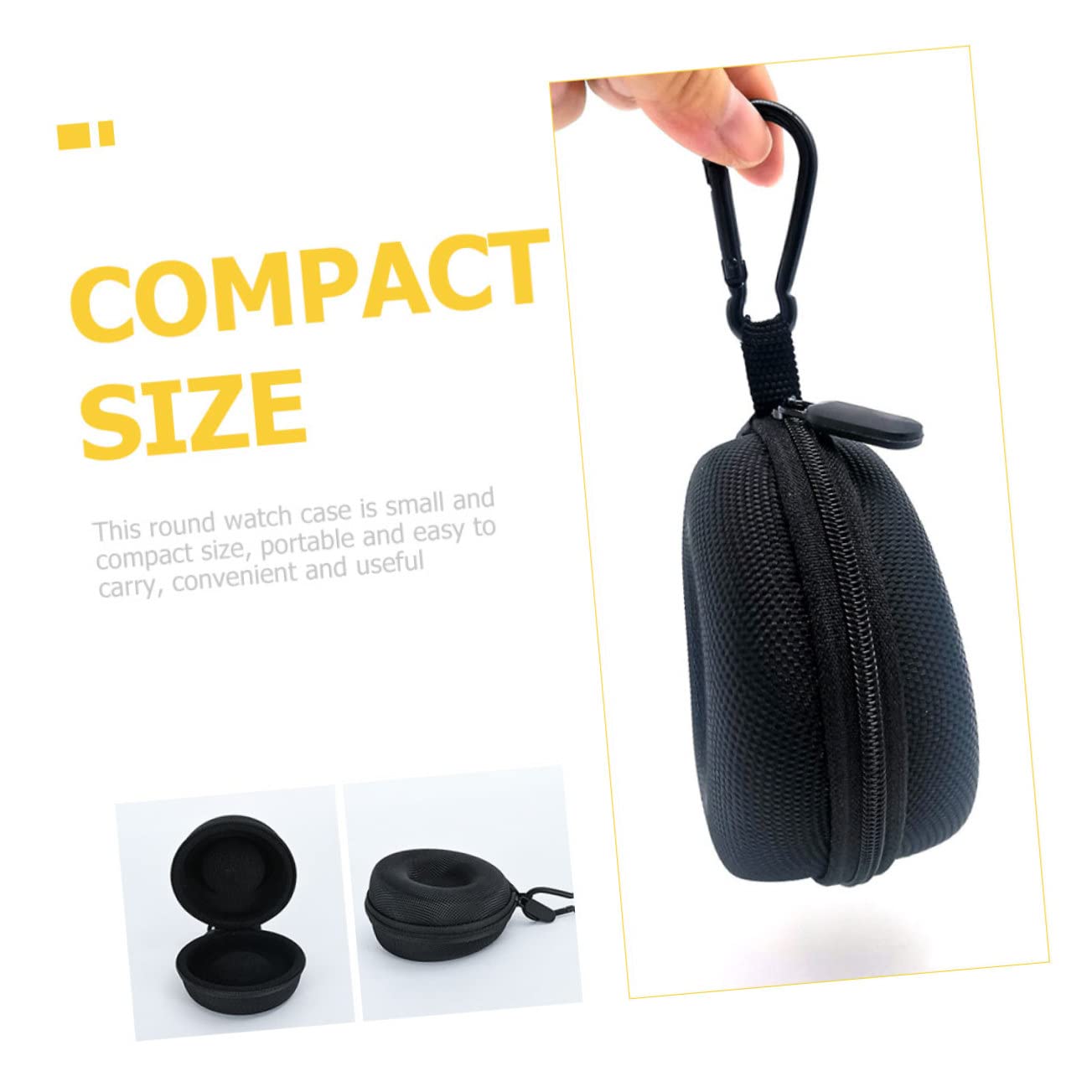 5 Stück Aufbewahrungsbox Für Uhren Elektronik Ladegerät Kopfhörer Kabel Schauen Sie Sich Den Speicher An Fall Handgelenkschachtehalter Spiel Black Wasserdichtes High-end-nylon