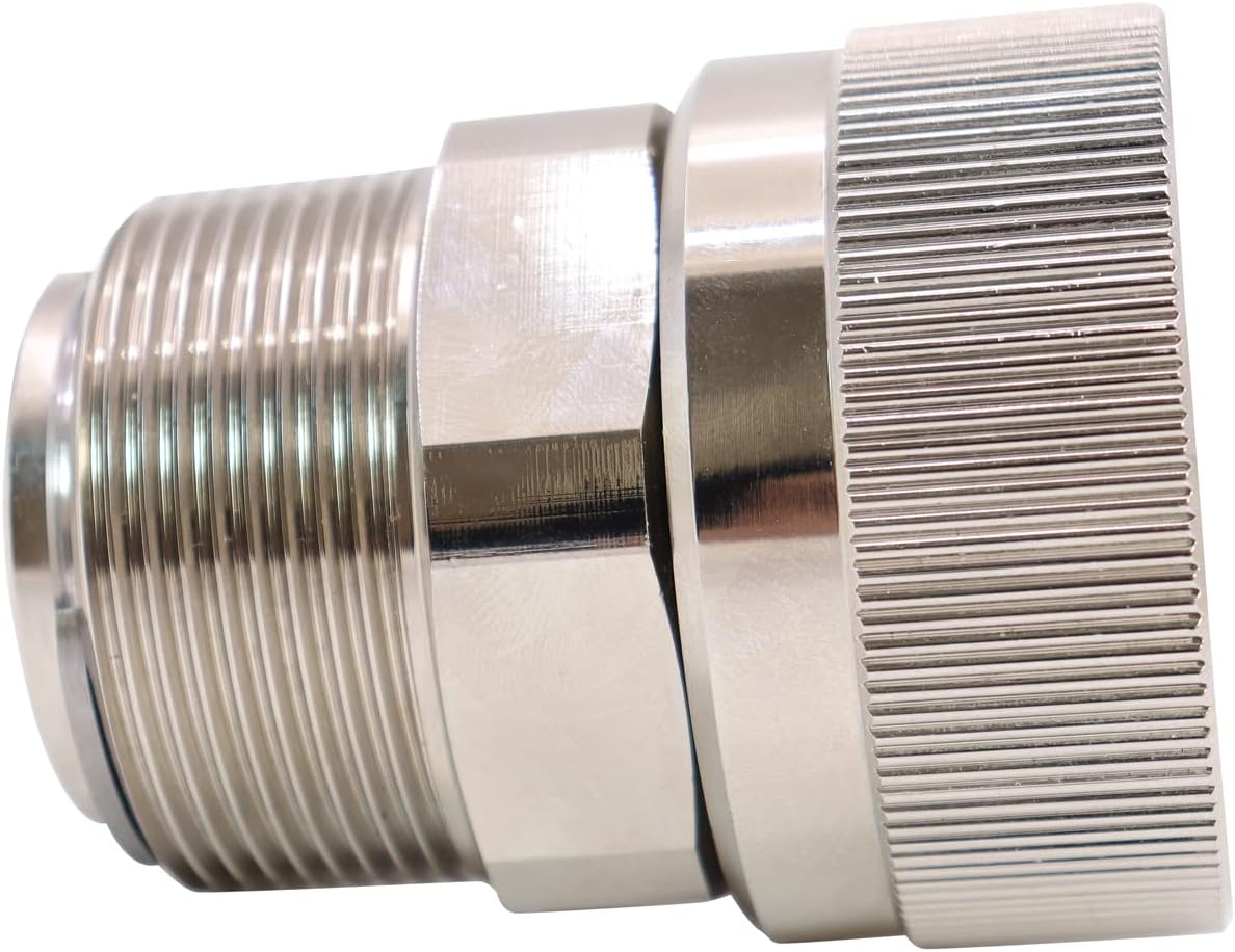 1.5" NPT Male to 1.5" NPT Female Fuel Hose Swivel 360 Rotating Connector Heavy Brass Nipples Pipe Fittings Fuel Nozzle Coupling for Diesel Gasoline Kerosene