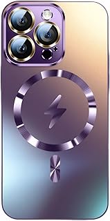 for iPhone 16 Pro Max Magsafe Phone Case, Magnetic Camera Privacy Protection Cover， Purple