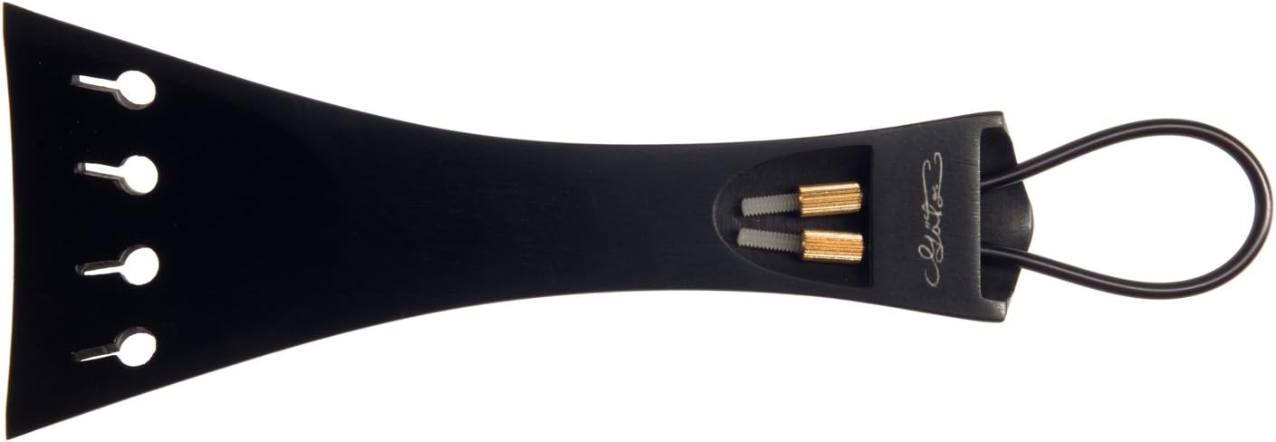 Conrad Götz, ZA-352E-115, 4.53" (115mm) Tailpiece Violin, Ebony with Gold Inlay, Hill Model