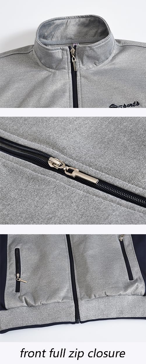 YSENTO Men's Tracksuits Outfits Set 2 Piece Jogging Suits Warm Up Sweatsuits Sweat Track Suits Sets - Image 3