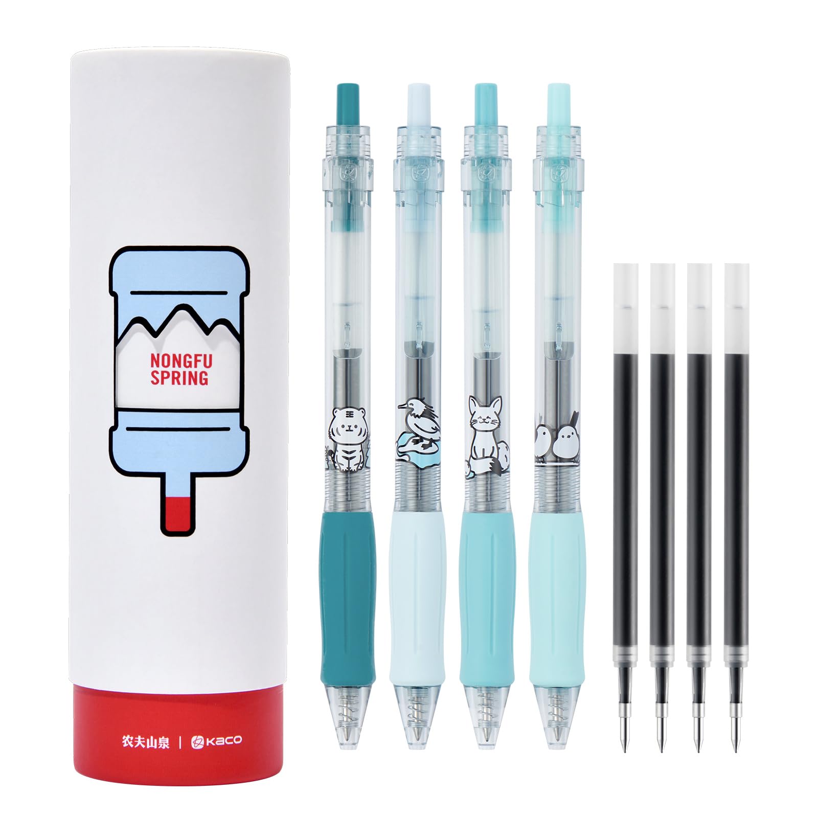 Amazon.com: Kaco KEYBO - Bolígrafos de tinta de gel, 4 piezas de