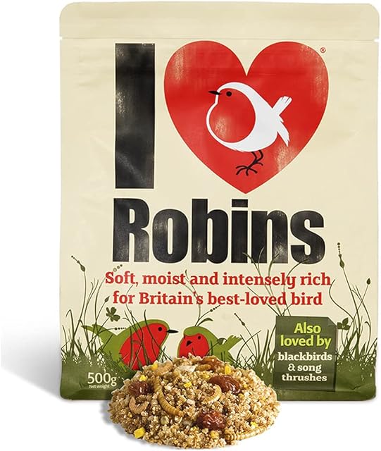 I Love Robins ILR-1 Robin Food 500G - Super-Rich High Energy Bird Food, Blackbirds and Thrushes, Brown