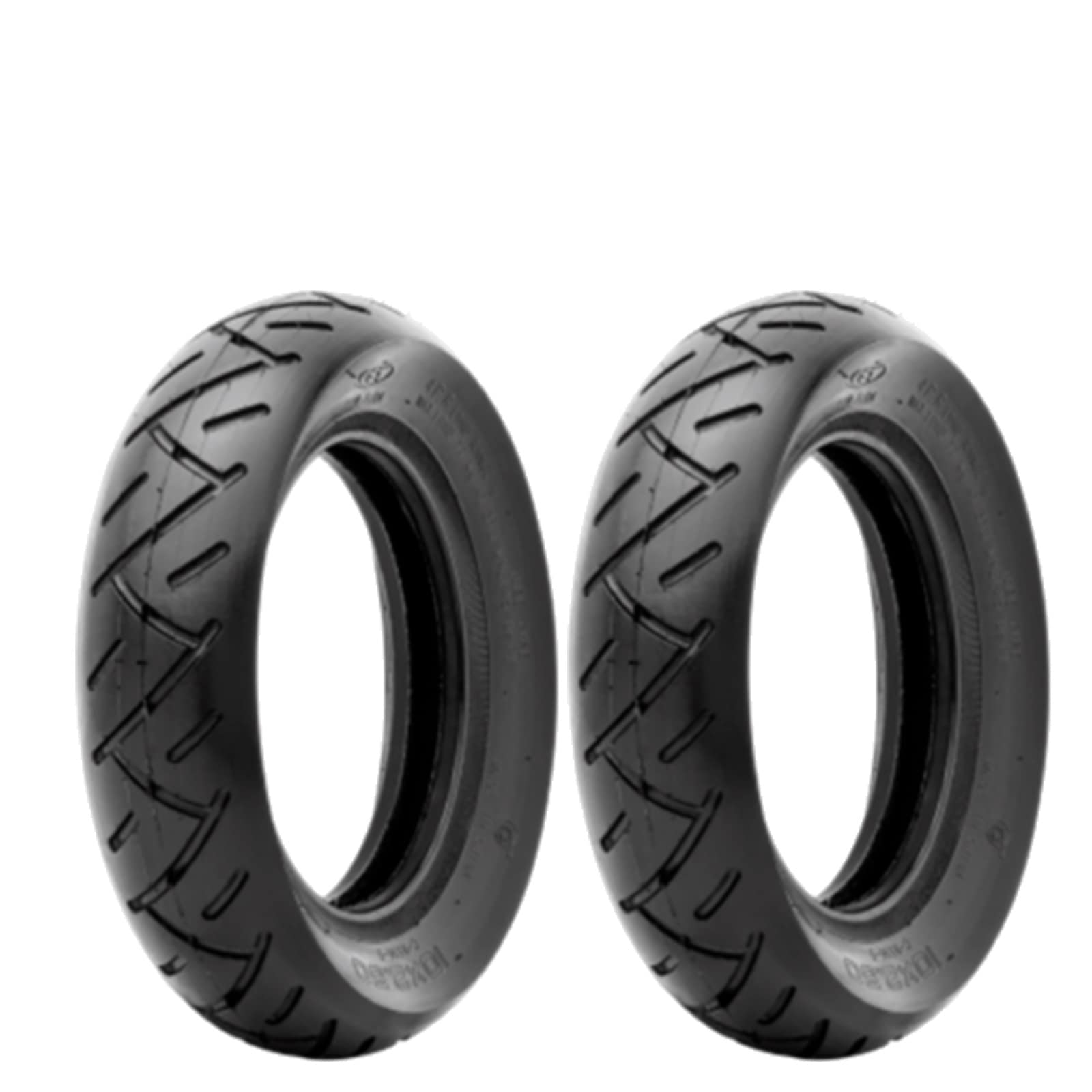 2 Pneumatici Pieni 10x2.50 Per Monopattino Elettrico - Gomma Anti-foratura, Neri