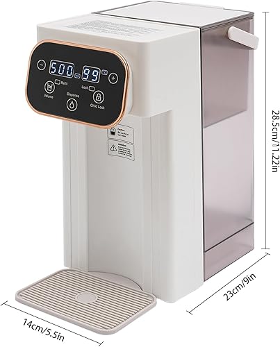 Miniatura 2 de Filtro dispensador de agua caliente instantáneo, calentador de caldera de agua para encimera de 1500 W, dispensador de agua para encimera con 12