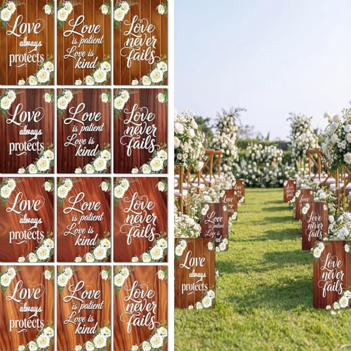 12 Bible Verse Aisle Signs with Stakes