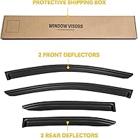 Vista 467 de Visera de ventana para Chevy Silverado 1500/GMC Sierra 1500/Avalanche/Suburban Crew Cab 2007-2013, protectores de lluvia, deflector de ventilación