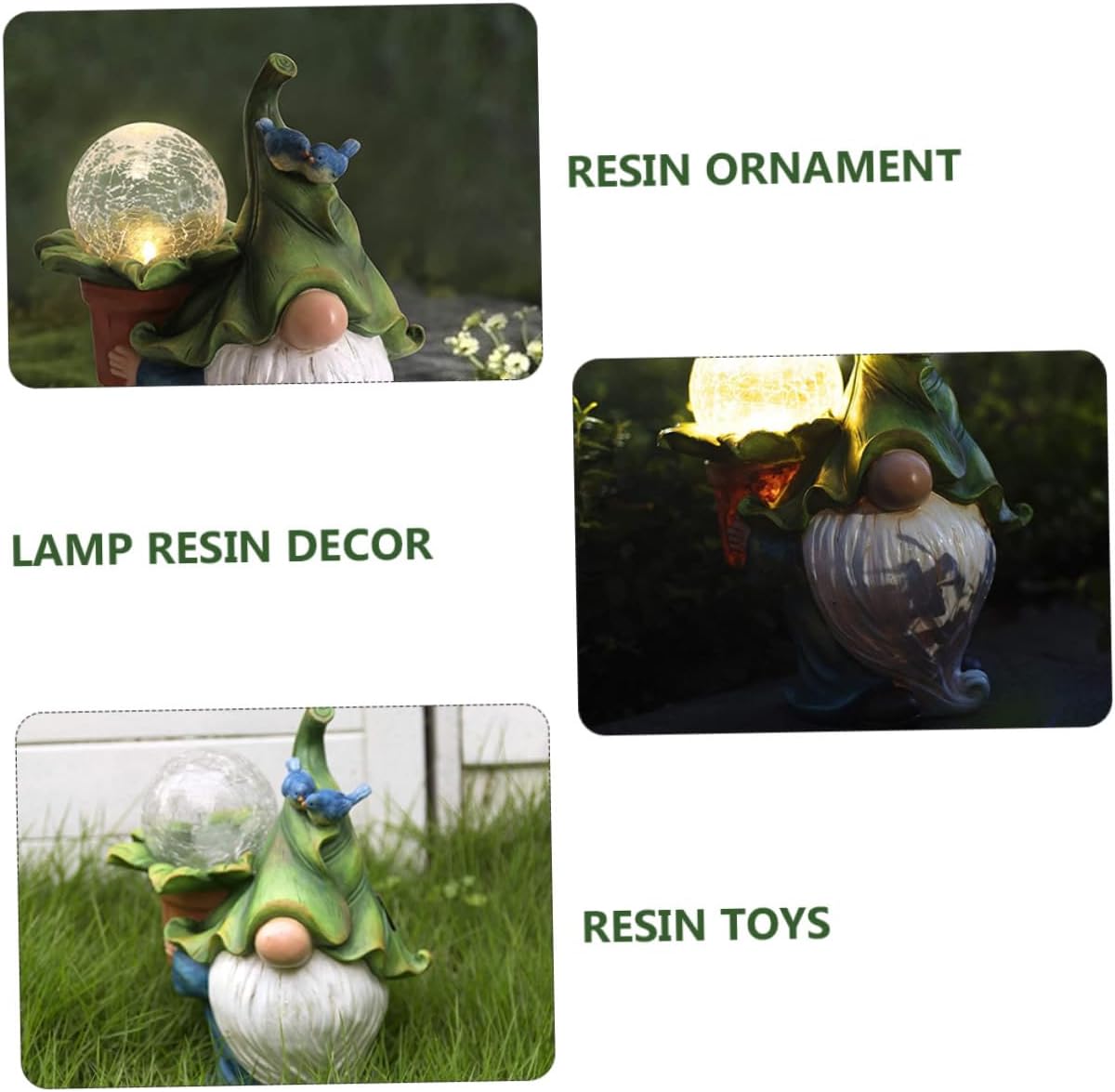 1pc Solar-Powered Resin Old Man Decorative Lamp for Garden and Home Charming Desktop Figurine for Outdoor and Indoor Decor