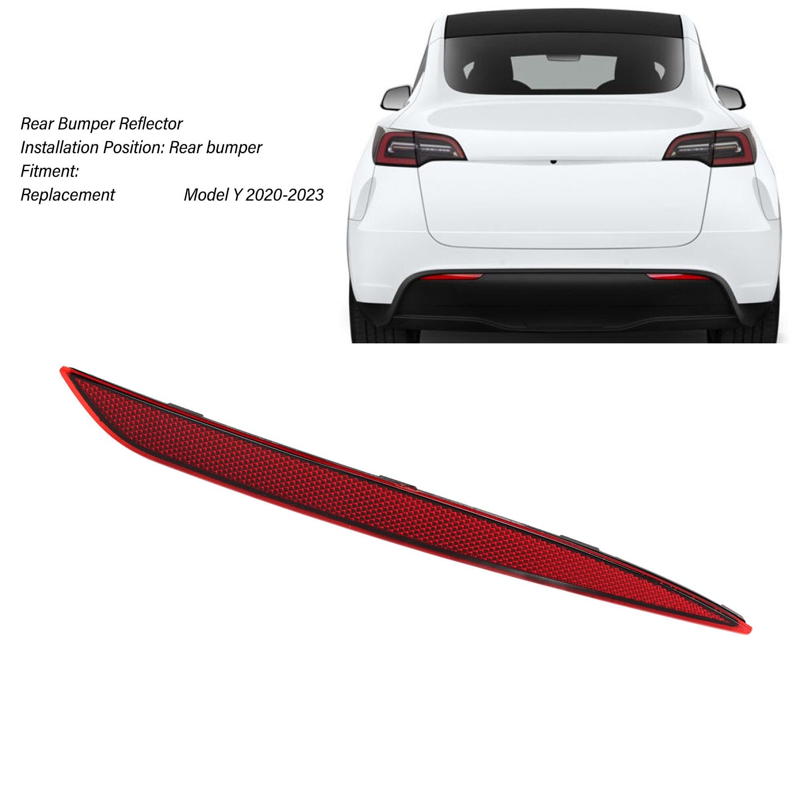 Left Driver Side Quarter Charge Door Cover Reflector For Tesla Model 3 Y 2017 23 Left Driver Side Quarter Charge Door Cover Reflector For Tesla Model 3 Y 2017 23