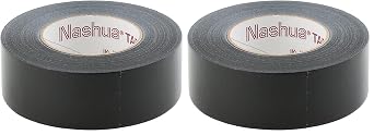 Nashua 2280 Polyethylene Coated Cloth General Purpose Duct Tape, 9 mil Thick, 55 m Length, 48 mm Width, Black Pack of 2
