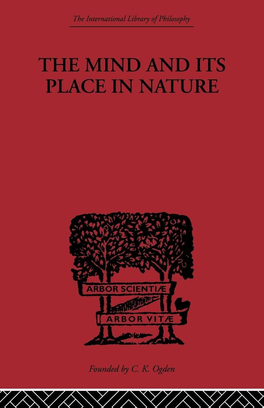 The Mind and its Place in Nature by C.D. Broad - 9780415488259