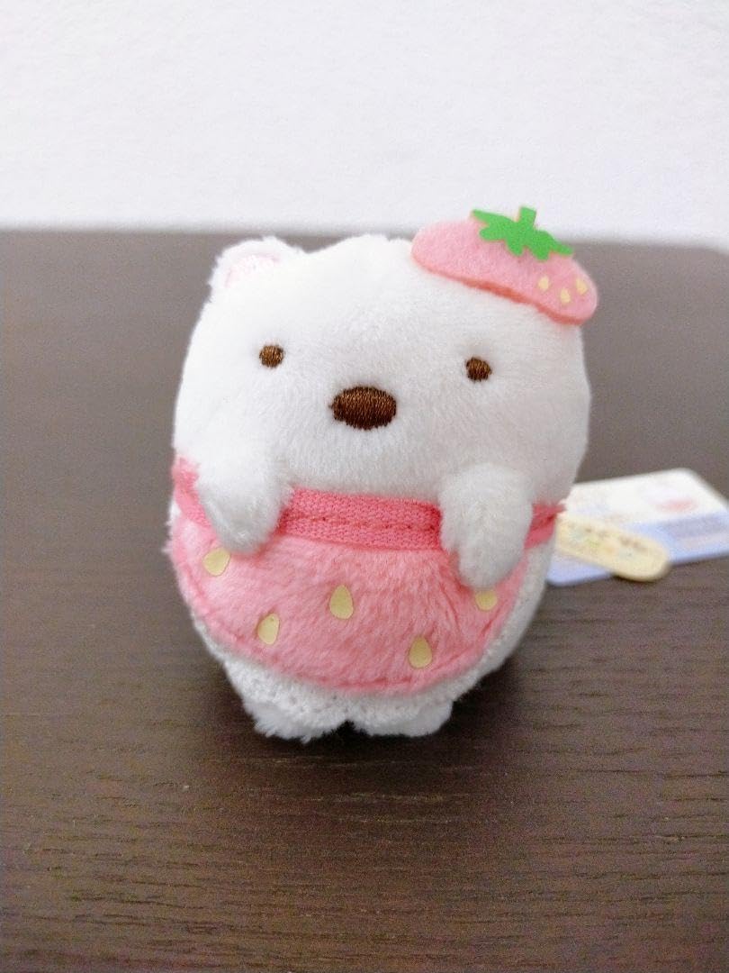 すみっコぐらし - すみっコぐらし 喫茶すみっコいちごフェア　受注生産　てのりぬいぐるみ いちごエプロンがポイント！すみっコぐらしshop「喫茶すみっコで