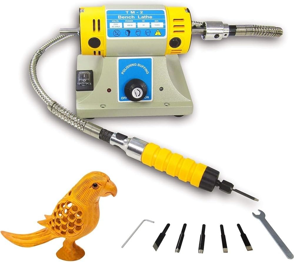 Electric Wood Carving Machine Electric Wood Chisel Carving Tool with Polishing and Grinding Wheel 280W