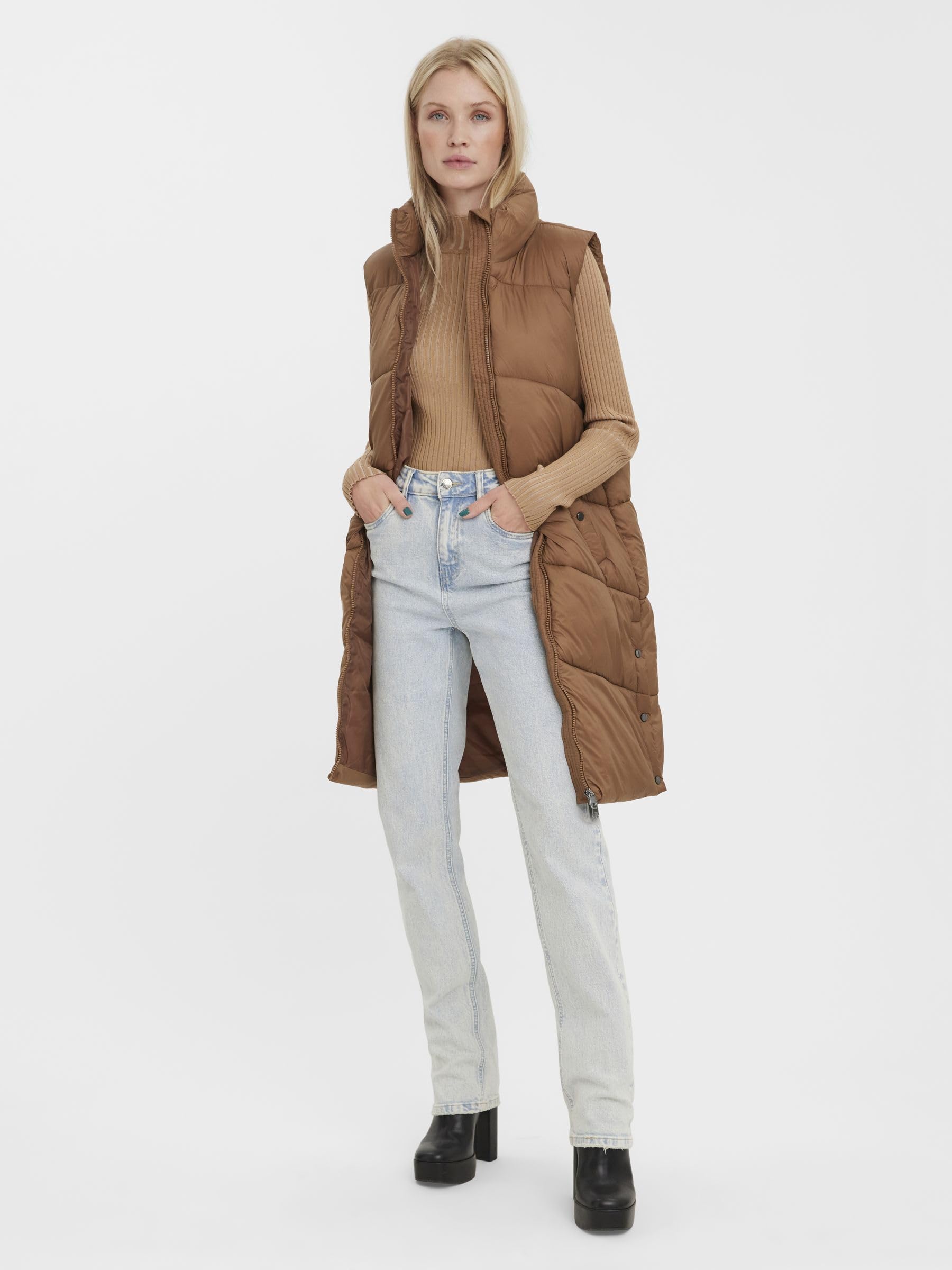 VERO MODA Vmuppsala 3-4 Waistcoat Noos Veste Femme (lot de 1)