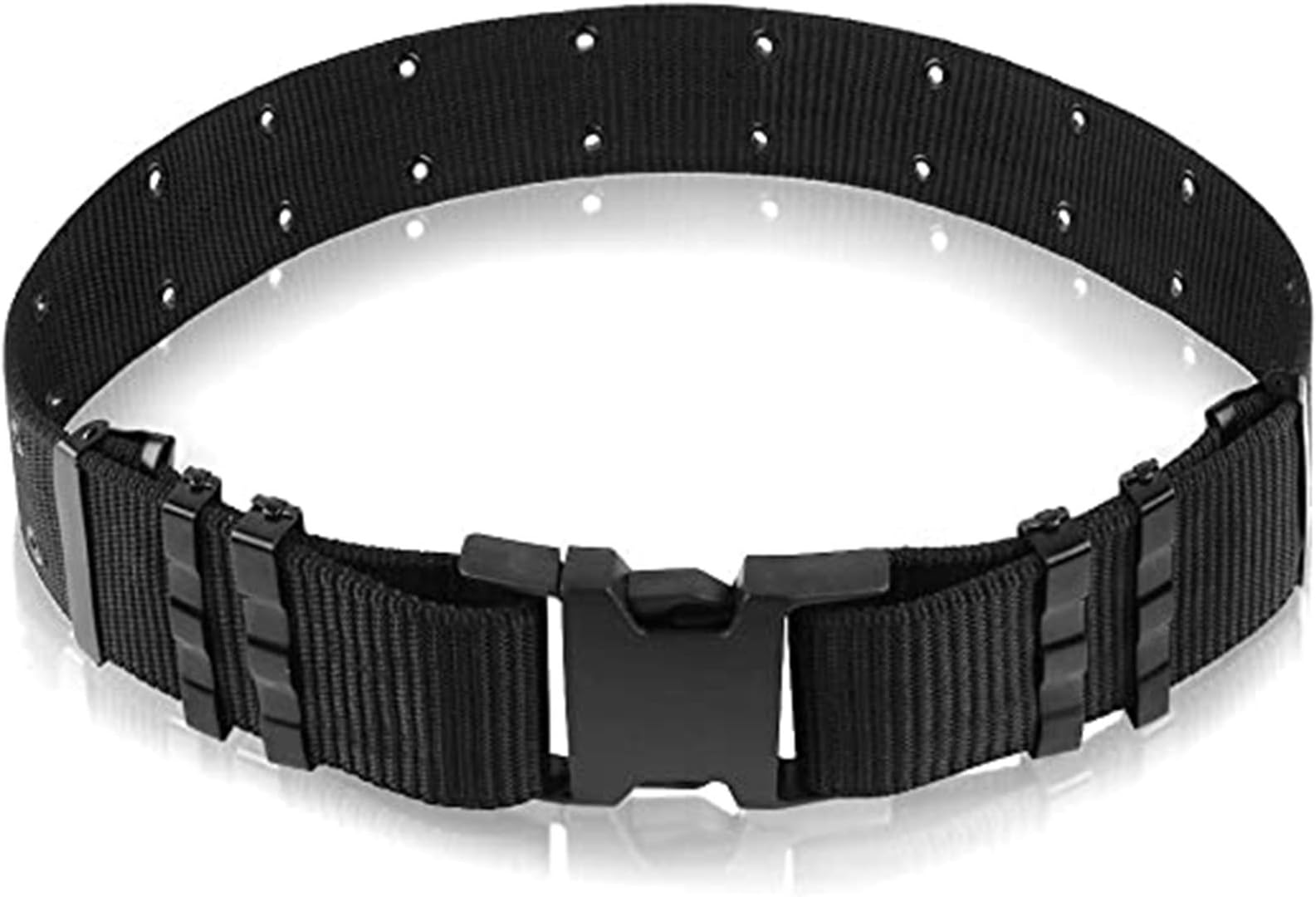 AIRSSON Heavy Duty Belt Tactical Combat Police Utility Belt 1.5 inch Load Bearing with Quick Release Buckle (Police Belt)