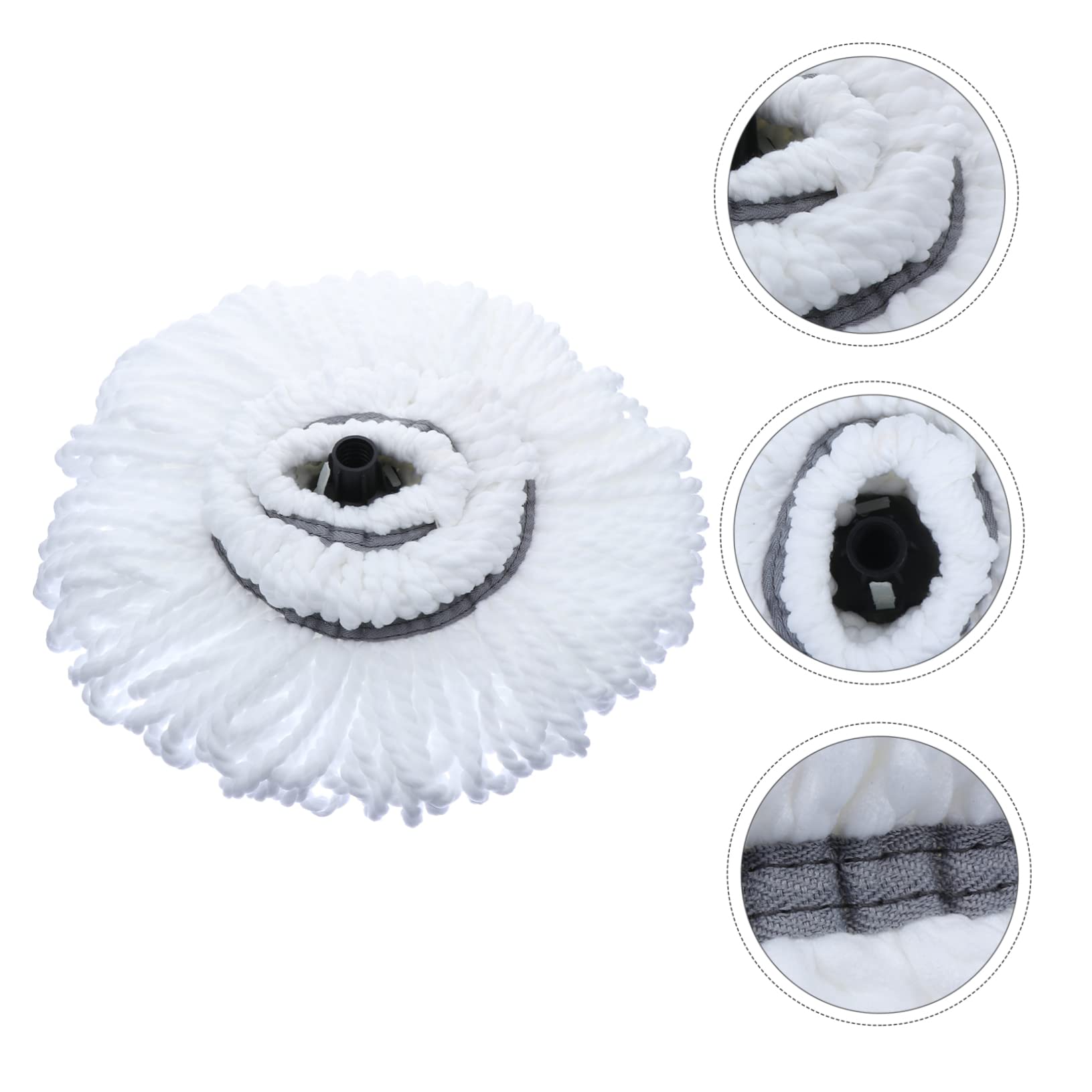 Healeved Mop Replacement Head Mop Head Micro Head Refill Floor Cleaner Mop Spray Mops for Floor Cleaning Mop Cleaning Industrial Mop Handle Commercial Cleaning Mops Headbands Cotton Thread