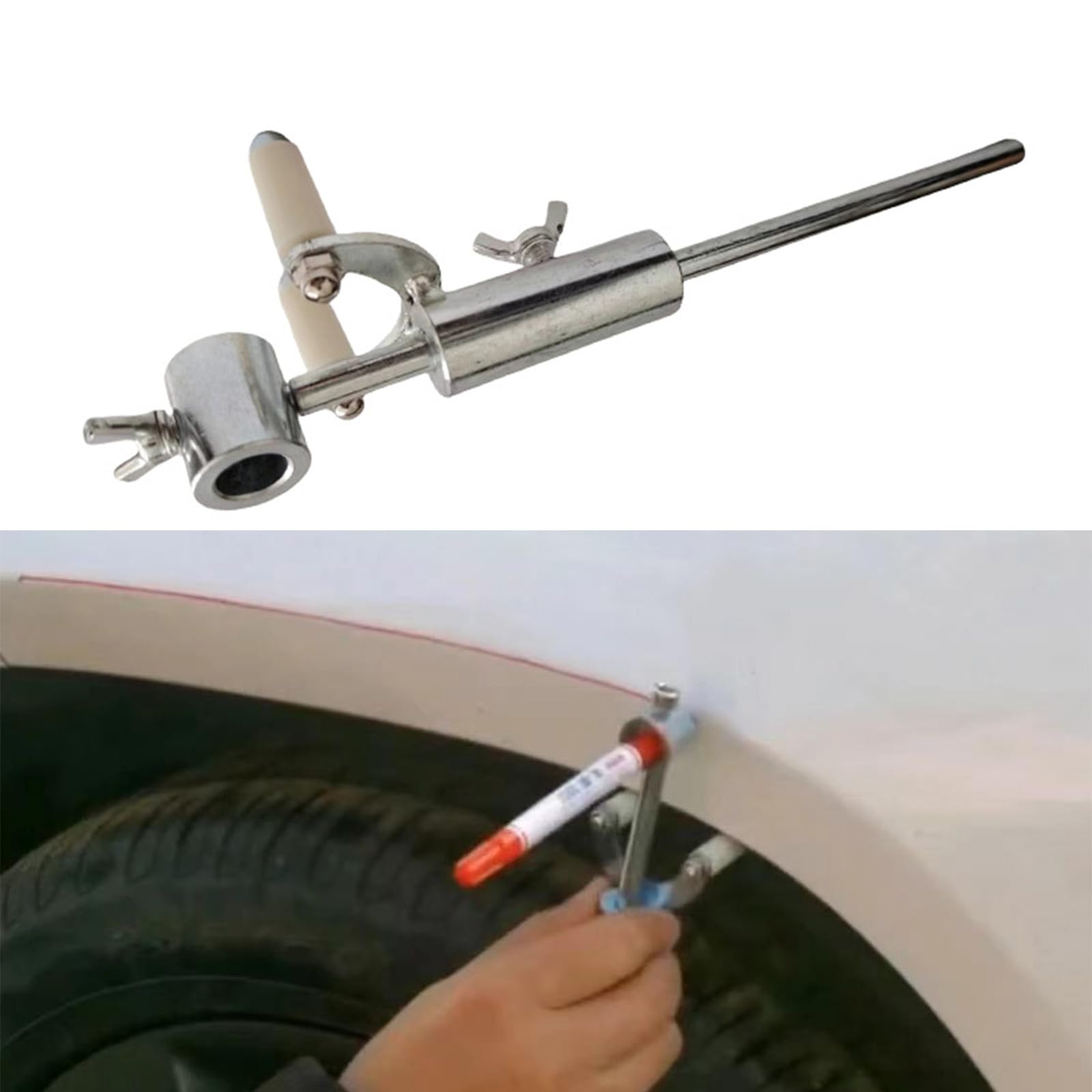 DeltaKits Windshield Acrylic Inspection Mirror, Windshield chip Repair Inspection