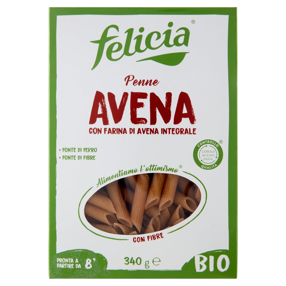 Italian Gourmet Penne Avena pasta integrale glutenfrei 14 x 340g | Mit Vollkorn-Hafermehl, biologico e naturale, senza glutine, für leichte, Gesamtnettogewicht 4,76 kg + Kostenlos Polpa 400g