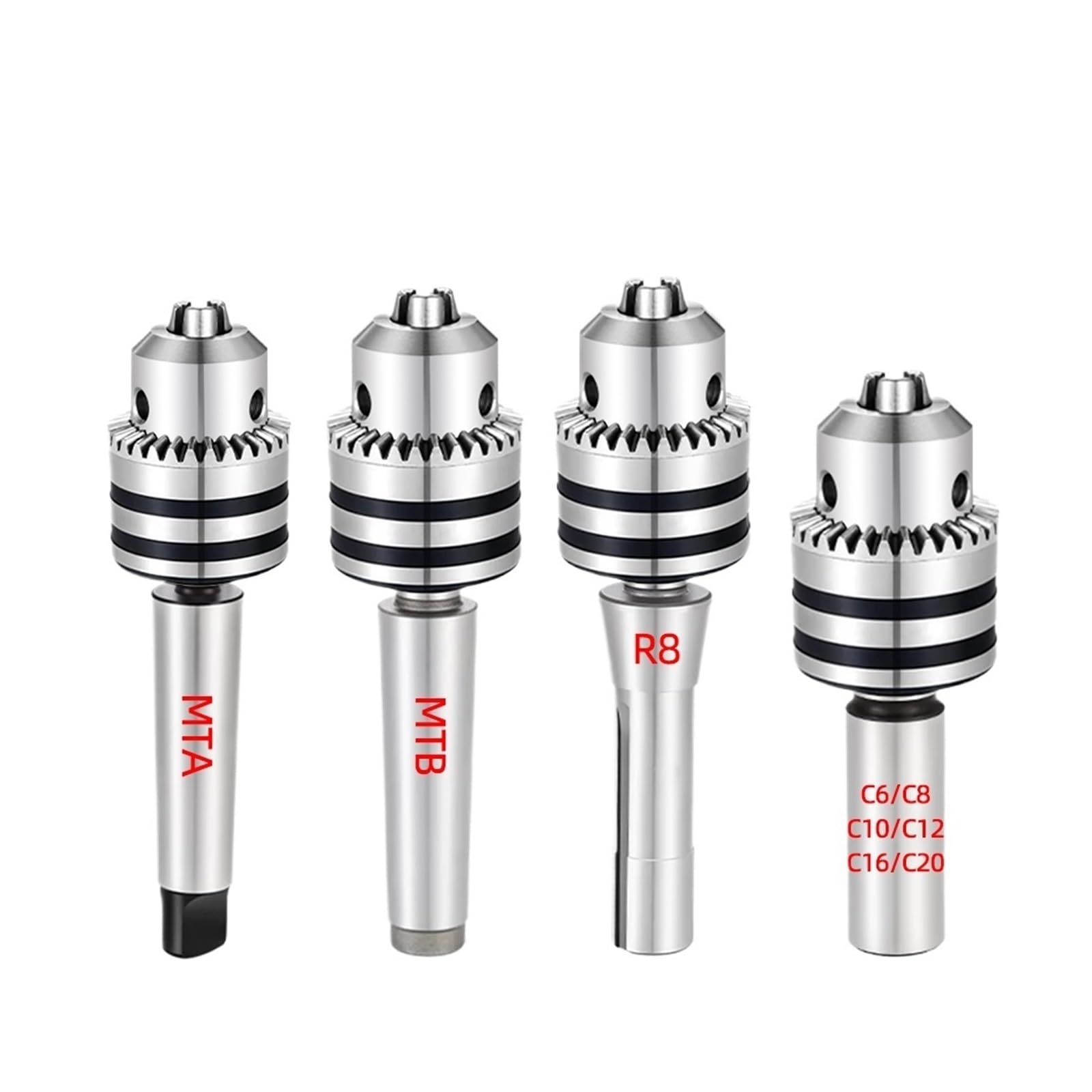 1 jeu de mandrin de perçage B10 B12 B16 B18 B22 + bielle Mt1 Mt2 Mt3 Mt4 C6 C8 C10 C12 C16 C20 R8 M12 7/16 pince(R8-B16(1.5-13mm) M12)
