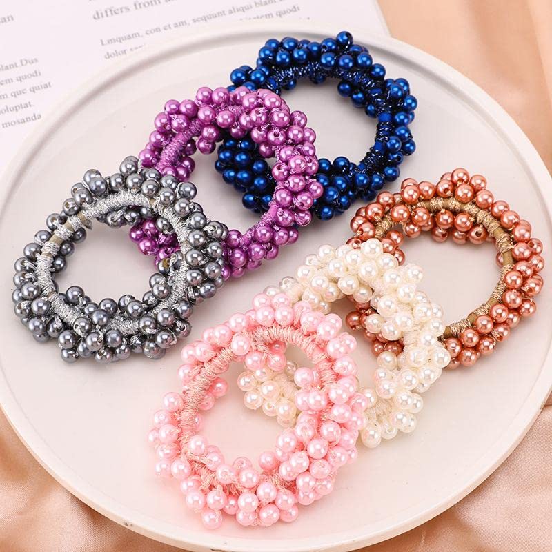 Glitz &glamour female scrunchies for woman,girls,ladies with pearl Stone hair ties. (PACK OF 5) (B0C45ZM1RH) Amazon Price History, Amazon Price Tracker
