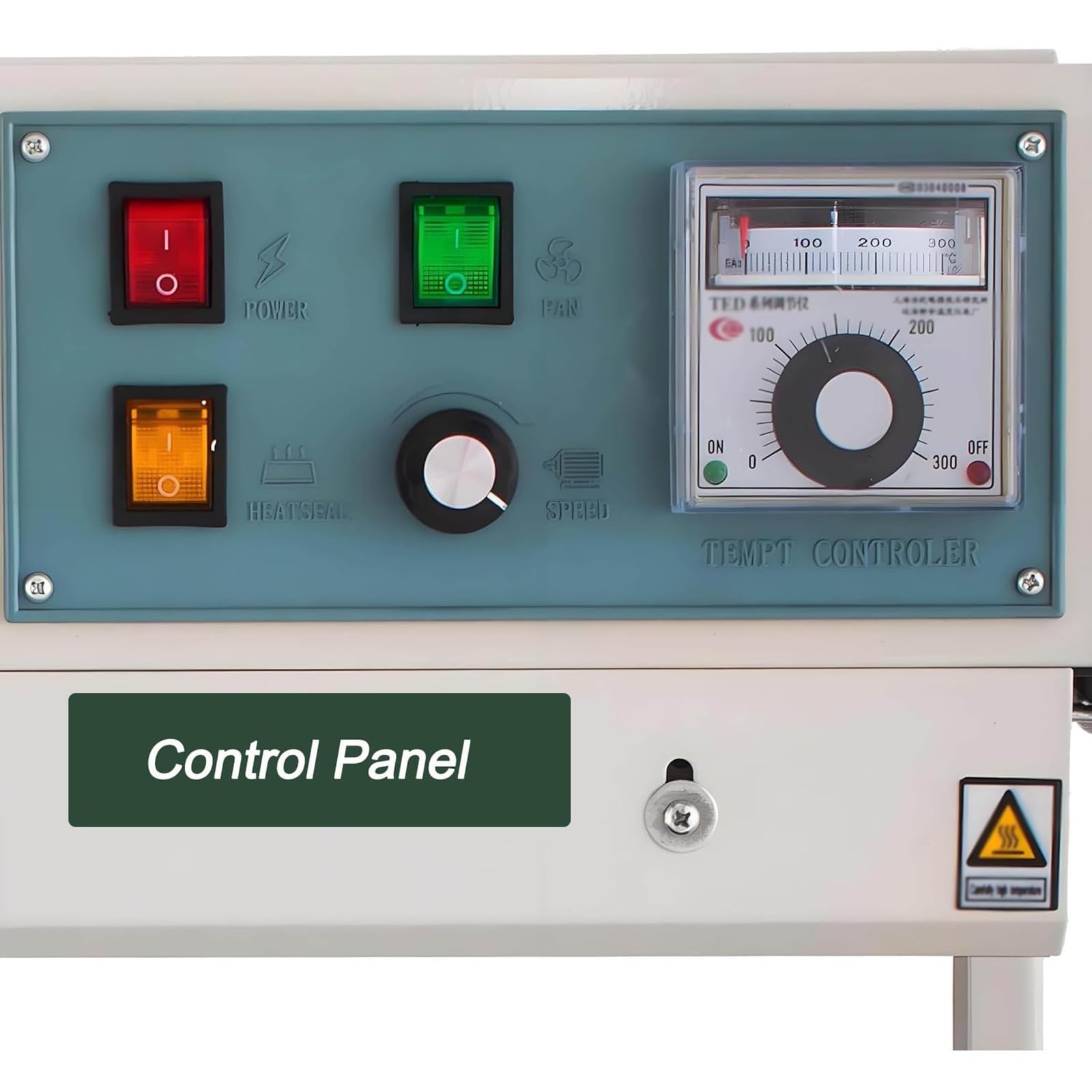 Sigillatrice automatica continua, sigillatrice verticale a nastro con display digitale della temperatura per imballaggi e protezione dalla freschezza