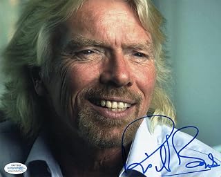 RICHARD BRANSON SIGNED AUTOGRAPH 8x10 PHOTO - VIRGIN ATLANTIC BILLIONAIRE ACOA