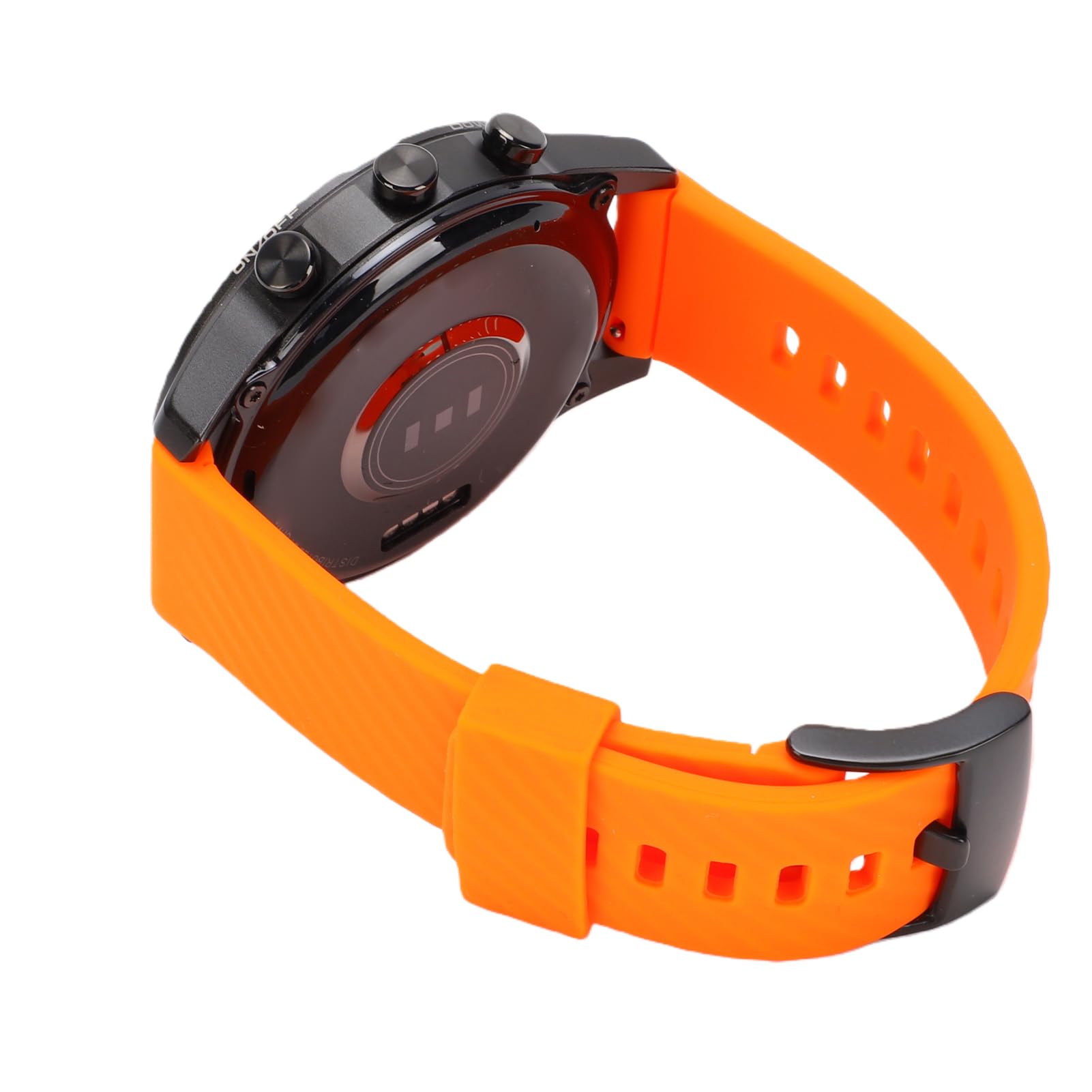 POENVFPO Reloj Deportivo Multifuncional con Navegación GPS Beidou, Monitor de Frecuencia Cardíaca, Altímetro, Brújula, para Senderismo y Seguimiento de Actividad Física Al Aire (Negro+Naranja)